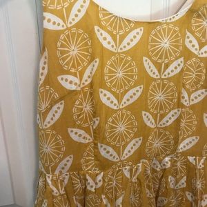 Boden summer fit n flare sunflower dress 10l